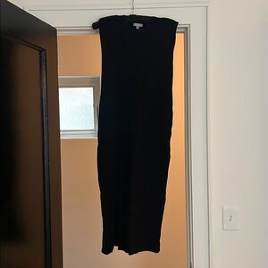 J. Crew Black Midi Dress